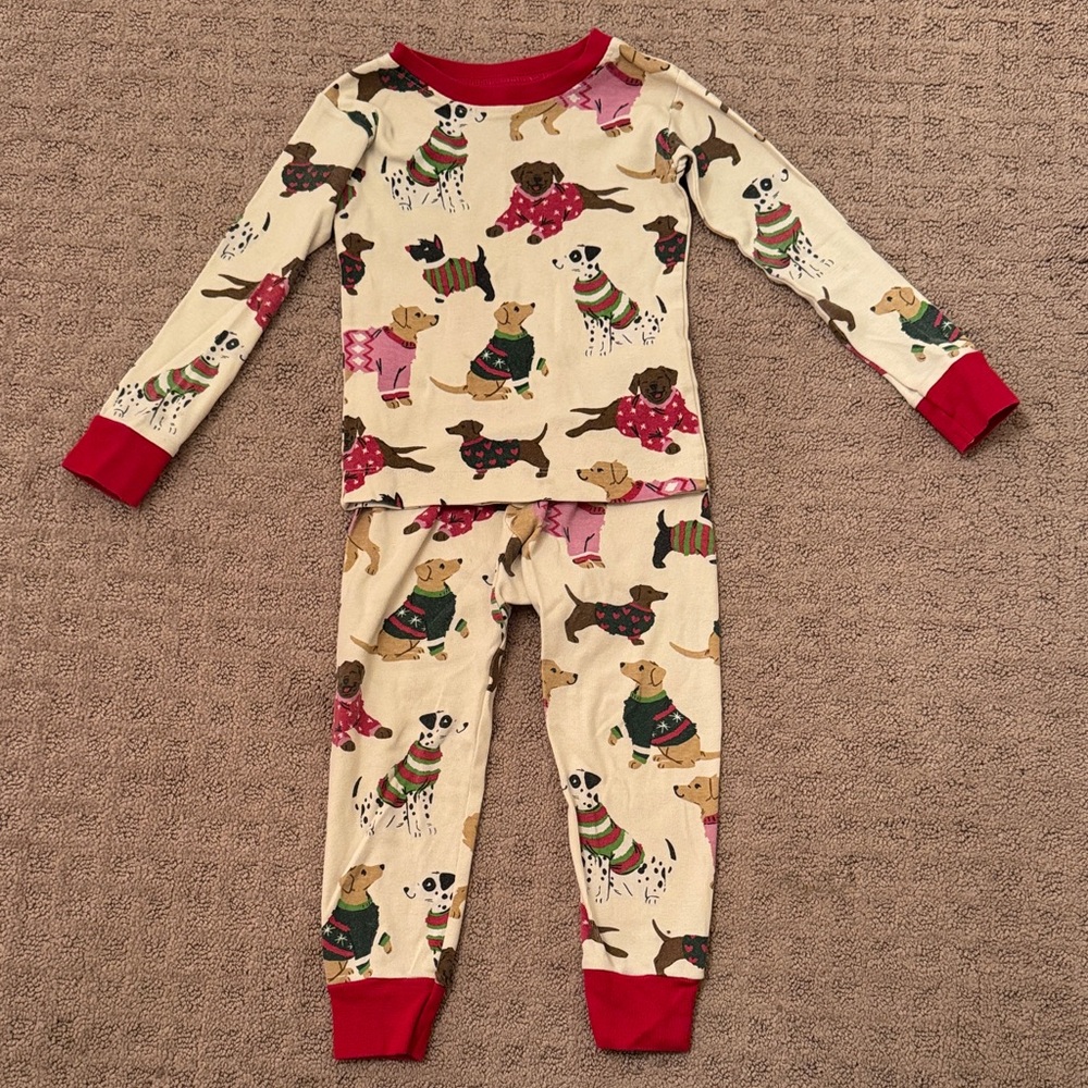 Little Blue House Holiday Dog Pajamas Size 2